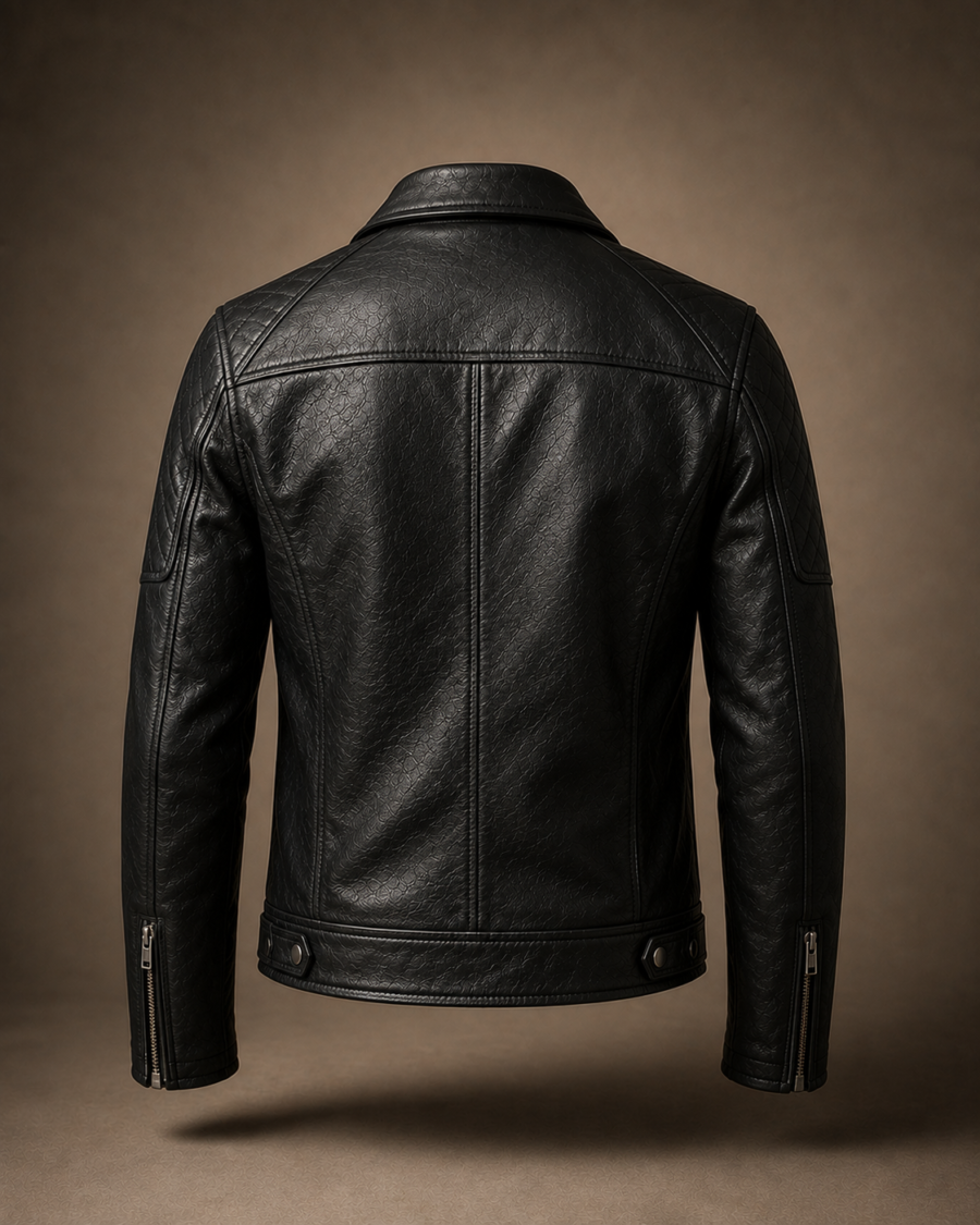 Premium Black Leather Biker Jacket 2