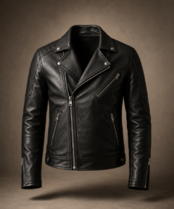Premium Black Leather Biker Jacket
