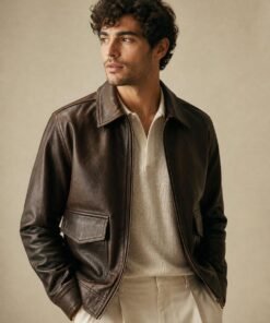 Classic Brown Leather Jacket